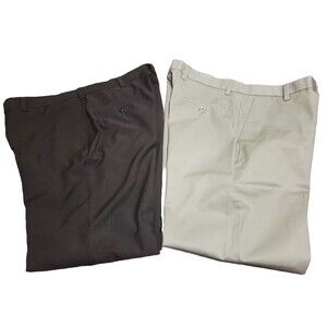 Lot of Haggar Brown Pants & Dockers Men's D3 Classic Fit Khaki 36x30